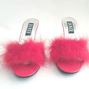 New Red Feather Boudou Bedroom Heels